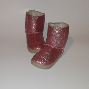 Pink Glitter boots